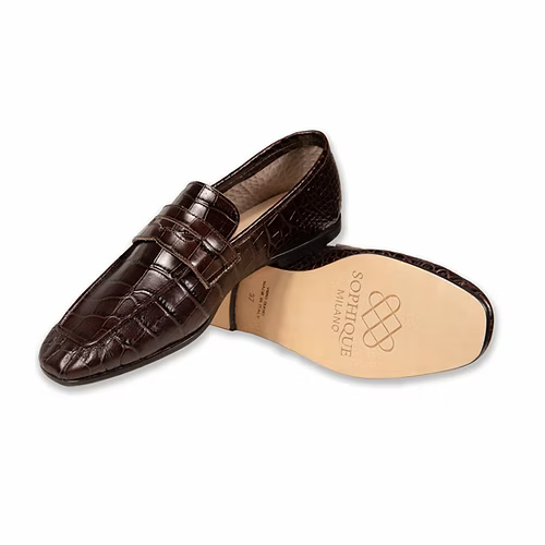 Essenziale Brown Croc-effect